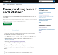 Free at renew www for uk 70 driving licence gov Renew your